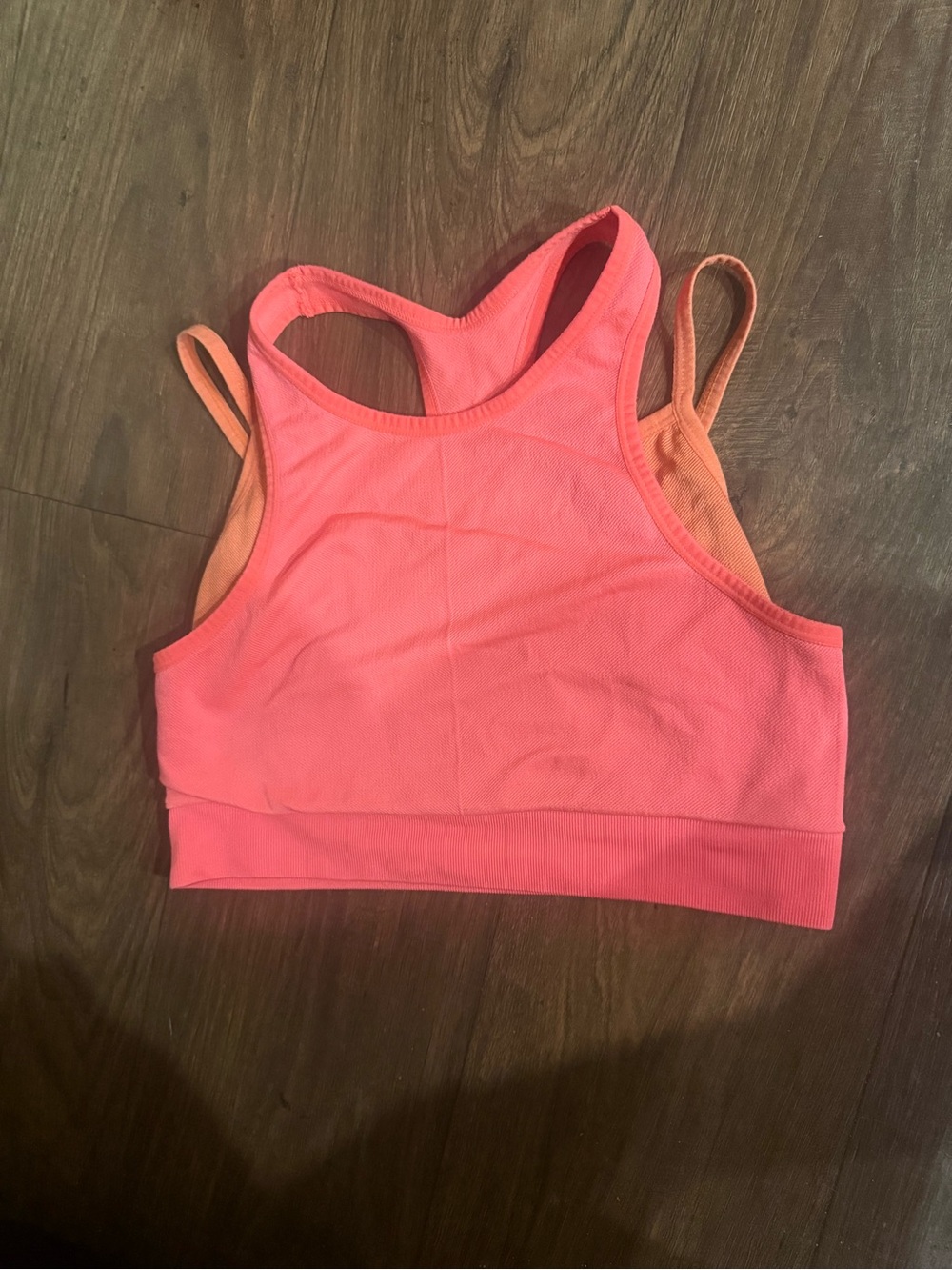 JoyLab Coral High-Neck Racerback Sports Bra